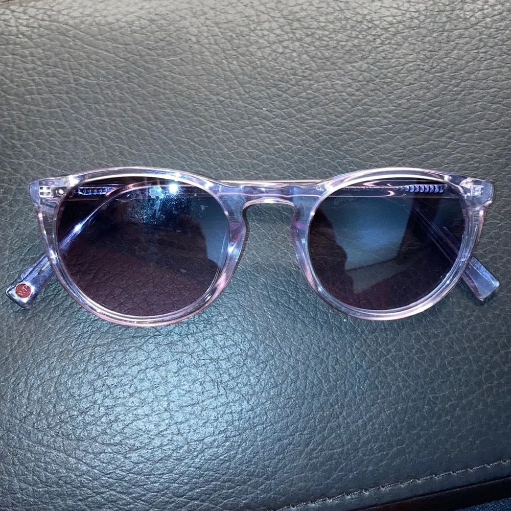 Warby Parker Translucent Lavender Round Sunglasses - Picture 2 of 6